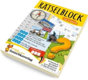 Buchcover und Innenansicht für das Buch: Rätselblock ab 11 Jahre