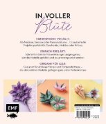 Buchcover und Innenansicht für das Buch: Origami-Flowers - Wunderschöne Blüten zum Dekorieren & Verschenken