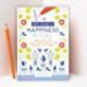 Buchcover und Innenansicht für das Buch: Happiness Tagebuch | Dein tägliches Ritual für mehr Glück und Dankbarkeit | 3 Minuten für Achtsamkeit mit Ritualen für morgens und abends | Glückstagebuch | daily journal