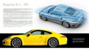 Buchcover und Innenansicht für das Buch: Porsche. Der Bildband mit über 150 brillanten Aufnahmen. Frühe Design-Klassiker, 911er, 356er, Carrera, Turbo, Boxter, Macan, Cayenne u.v.m.