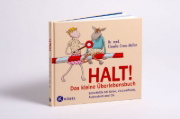 Buchcover und Innenansicht für das Buch: Halt! Das kleine Überlebensbuch