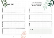 Buchcover und Innenansicht für das Buch: Mein Bullet Journal (Jungle Edition) - Besser planen & Träume verwirklichen