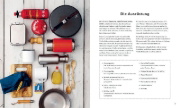 Buchcover und Innenansicht für das Buch: Nachhaltig Kochen für Unterwegs