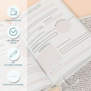 Buchcover und Innenansicht für das Buch: "coming home" Journal