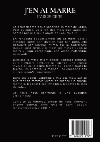 Buchcover und Innenansicht für das Buch: J'en ai marre mais je gère