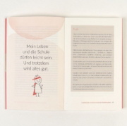 Buchcover und Innenansicht für das Buch: Bye Bye Schulstress