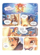 Buchcover und Innenansicht für das Buch: Enola Holmes (Comic). Band 2