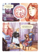 Buchcover und Innenansicht für das Buch: Enola Holmes (Comic). Band 1