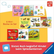 Buchcover und Innenansicht für das Buch: Meine ersten Wörter: 6 Mini-Bücher im Set