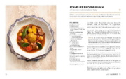 Buchcover und Innenansicht für das Buch: "Hier und heute" ist ein guter Tag zum Kochen