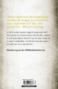 Buchcover und Innenansicht für das Buch: Der Augenjäger