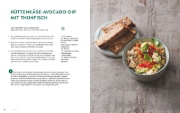 Buchcover und Innenansicht für das Buch: Meine 80 besten Rezepte gegen Bauchfett