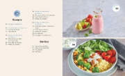 Buchcover und Innenansicht für das Buch: Abnehmen am Bauch - Das Rezeptbuch