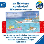 Buchcover und Innenansicht für das Buch: Wieso? Weshalb? Warum? Stickerheft: Einsatzfahrzeuge