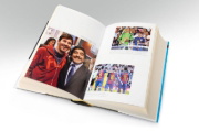 Buchcover und Innenansicht für das Buch: MESSI. Die ultimative Biografie des Weltmeisters