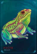 Buchcover und Innenansicht für das Buch: Echoes of the Wild Souls - Krafttiere aus den slawischen Wäldern und nordischen Weiten (Orakelkarten - Krafttierkarten)