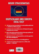 Buchcover und Innenansicht für das Buch: Neuer Straßenatlas Deutschland/Europa 2026/2027