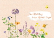 Buchcover und Innenansicht für das Buch: Sonnenschein, Freiheit und eine kleine Blume braucht man