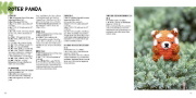 Buchcover und Innenansicht für das Buch: Mini Amigurumi Woodland - 26 tiny crochet creations