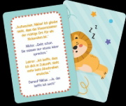 Buchcover und Innenansicht für das Buch: Kartenset: Schulkind! Die lustigsten Witze für Kinder