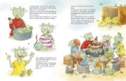 Buchcover und Innenansicht für das Buch: Die Olchis. So schön ist es in Schmuddelfing!