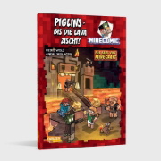 Buchcover und Innenansicht für das Buch: Piglins - bis die Lava zischt! - Für Fans von Minecraft
