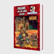 Buchcover und Innenansicht für das Buch: Piglins - bis die Lava zischt! - Für Fans von Minecraft