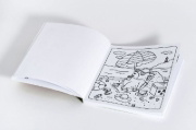 Buchcover und Innenansicht für das Buch: Happy Cappy - Cosy Capybara Coloring. Ein Ausmalbuch für jedes Alter