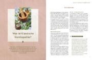 Buchcover und Innenansicht für das Buch: Naturgesunde Pflanzen durch Homöopathie