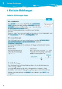 Buchcover und Innenansicht für das Buch: 10-Minuten-Training Mathematik Gleichungen lösen 7. - 10. Klasse