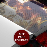 Buchcover und Innenansicht für das Buch: The Cursed Queen | Dolch des Thanatos (Band 3)