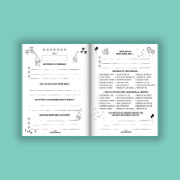 Buchcover und Innenansicht für das Buch: Mein kleines Glücklichbuch | Dankbarkeitstagebuch für Kinder | 3 Minuten Tagebuch für Kinder