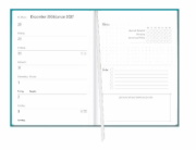 Buchcover und Innenansicht für das Buch: Kalenderbuch A6 blau 2027