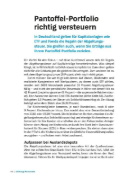 Buchcover und Innenansicht für das Buch: Das Pantoffel-Portfolio
