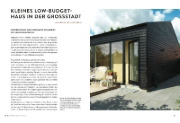 Buchcover und Innenansicht für das Buch: Low Budget Architektenhäuser