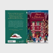 Buchcover und Innenansicht für das Buch: Advent im Holunderweg - 24 neue Geschichten bis zum Weihnachtsfest