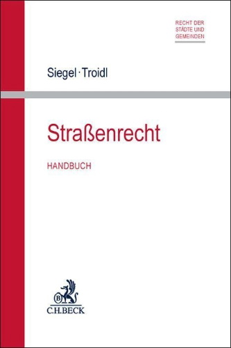 Buchcover und Innenansicht für das Buch: Straßenrecht