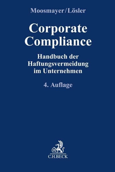 Buchcover und Innenansicht für das Buch: Corporate Compliance
