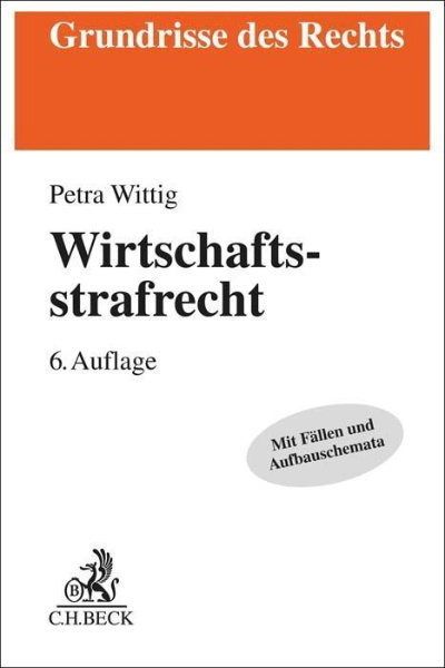 Buchcover und Innenansicht für das Buch: Wirtschaftsstrafrecht
