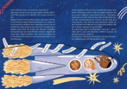 Buchcover und Innenansicht für das Buch: Die Astronautin von nebenan. Eine Reise vom Kinderzimmer ins Weltall