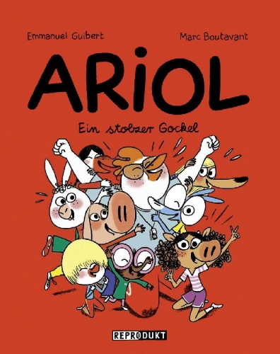 Buchcover und Innenansicht für das Buch: Ariol 12 - Ein stolzer Gockel