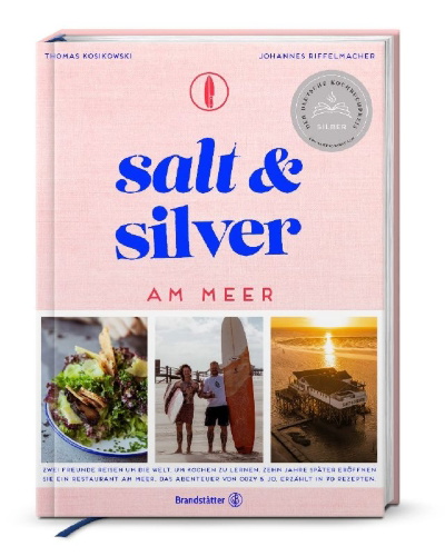 Buchcover und Innenansicht für das Buch: Salt and Silver am Meer