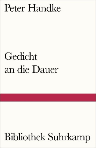 Buchcover und Innenansicht für das Buch: Gedicht an die Dauer