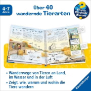 Buchcover und Innenansicht für das Buch: Wieso? Weshalb? Warum?, Band 37: Alles über Tierwanderungen
