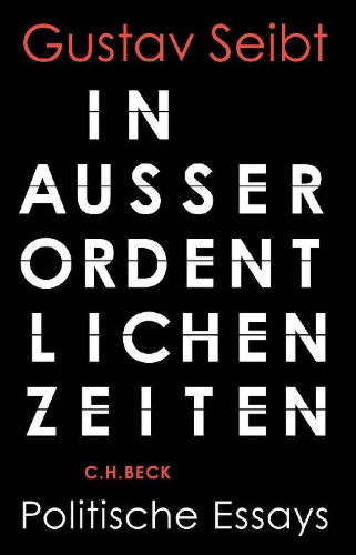 Buchcover und Innenansicht für das Buch: In außerordentlichen Zeiten