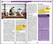 Buchcover und Innenansicht für das Buch: MARCO POLO Reiseführer Chalkidikí, Thessaloníki