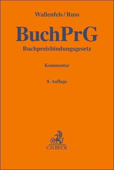 Buchcover und Innenansicht für das Buch: Buchpreisbindungsgesetz. BuchPrG