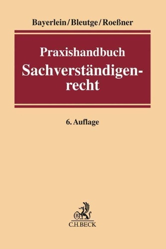 Buchcover und Innenansicht für das Buch: Praxishandbuch Sachverständigenrecht