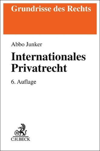 Buchcover und Innenansicht für das Buch: Internationales Privatrecht