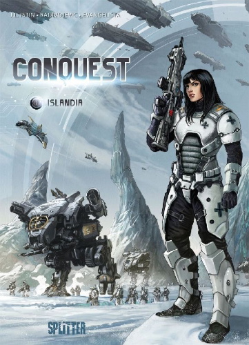 Buchcover und Innenansicht für das Buch: Conquest. Band 1